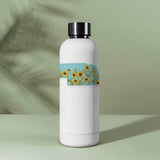 Cute Nebraska Sunflower Sticker on Water Bottle