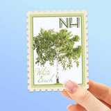 New Hampshire State Tree White Birch Sticker - NH Vintage Stamp Decal