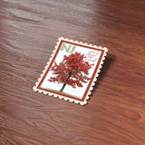 New Jersey State Tree Red Oak Sticker - NJ Vintage Stamp Decal