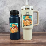 Desert Landscape New Mexico Sticker on Stanley Cup and Hydroflask Thermos