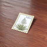 New Mexico State Flower Yucca Sticker - NM Vintage Stamp Decal