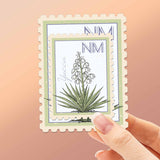 New Mexico State Flower Yucca Sticker - NM Vintage Stamp Decal