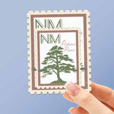 New Mexico State Tree Piñon Pine Sticker - NM Vintage Stamp Decal
