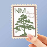 New Mexico State Tree Piñon Pine Sticker - NM Vintage Stamp Decal