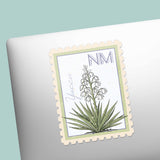New Mexico State Flower Yucca Sticker - NM Vintage Stamp Decal