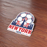 New York City Skyline USA Soccer Sticker - NYC Sports Decal 2026