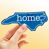 Royal Blue North Carolina Home Sticker - Cute Durham NC Decal