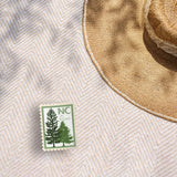 North Carolina State Tree Pine Sticker - NC Vintage Stamp Decal