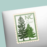 North Carolina State Tree Pine Sticker - NC Vintage Stamp Decal