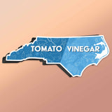 North Carolina BBQ Map Magnet for Car - Funny NC Flexible Fridge Magnet -  Raleigh Durham Charlotte Asheville Wilmington Cute Southern Gift