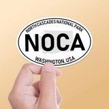 North Cascades National Park White Oval Bumper Sticker