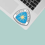 North Country Trail Midwest Hiking Sticker on Laptop