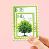 North Dakota State Tree American Elm Sticker - ND Vintage Stamp Decal