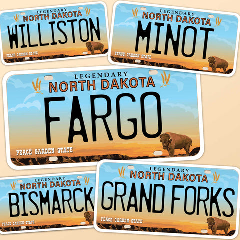 North Dakota License Plate Stickers