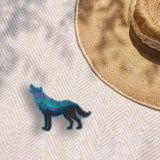 Northern Lights Wolf Sticker - Cool Aurora Decals