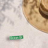 Ocean Drive Miami Sticker - Florida Street Sign Decals