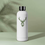 Oh Deer Antler Buck Sticker on Water Bottle