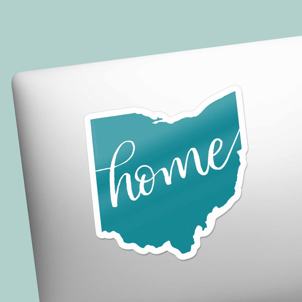 Ohio Home Sticker - Cute Midwest Bumper Decals, OH Buckeye State ...