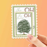 Ohio State Tree Buckeye Sticker - OH Vintage Stamp Decal