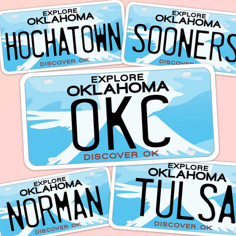 Oklahoma License Plate Stickers