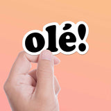 Olé Soccer Sticker - Sports Chant Decal for Water Bottle