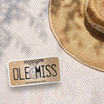 Ole Miss Mississippi License Plate Sticker