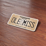 Mississippi License Plate Bumper Stickers - Choose Your MS City or Phrase Decal
