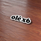Olé x6 Soccer Sticker - Sports Chant Decal for Water Bottle