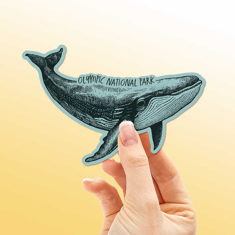 Olympic National Park Humpback Whale Sticker
