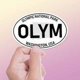 Olympic National Park White Oval Bumper Sticker