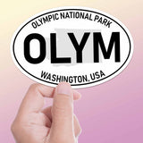 Olympic National Park White Oval Bumper Sticker