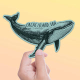 Orcas Island Washington Humpback Whale Sticker