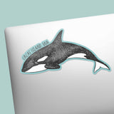 Orcas Island Washington Orca Sticker
