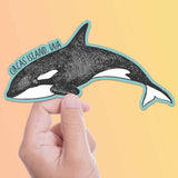 Orcas Island Washington Orca Sticker