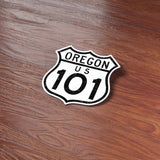 Highway 101 Oregon Coast Road Sign Sticker
