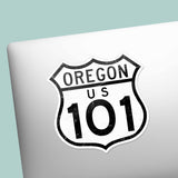 Highway 101 Oregon Coast Road Sign Sticker