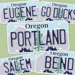 Oregon License Plate Stickers - Choose Your OR City