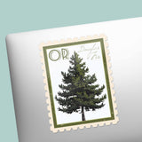 Oregon State Tree Douglas Fir Sticker - OR Vintage Stamp Decal