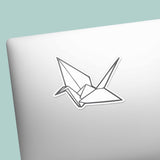 Origami Paper Crane Sticker - Cute Aesthetic Decal