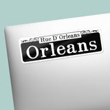 Orleans Street New Orleans Sticker - Louisiana Decals