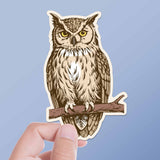 Great Horned Owl Birdwatching Sticker - Cool Bird Decal