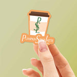 Pumpkin Spice Latte PSL Sticker Mini Size