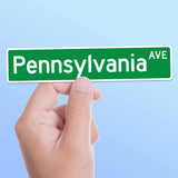 Pennsylvania Avenue Washington DC Street Sign Sticker