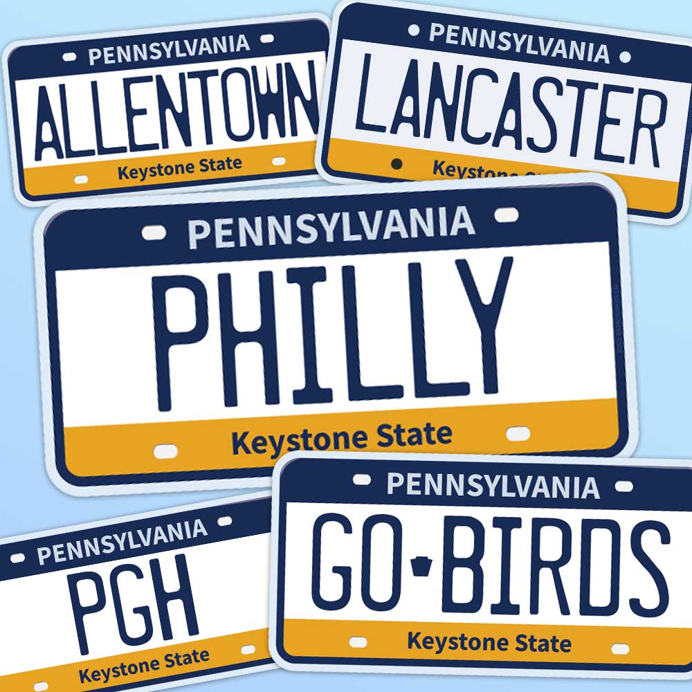 Pennsylvania License Plate Stickers - Choose Your PA City – Sentinel Supply