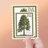 Pennsylvania State Tree Eastern Hemlock Sticker - PA Vintage Stamp Decal