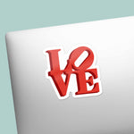 Philadelphia Love Sticker on Laptop