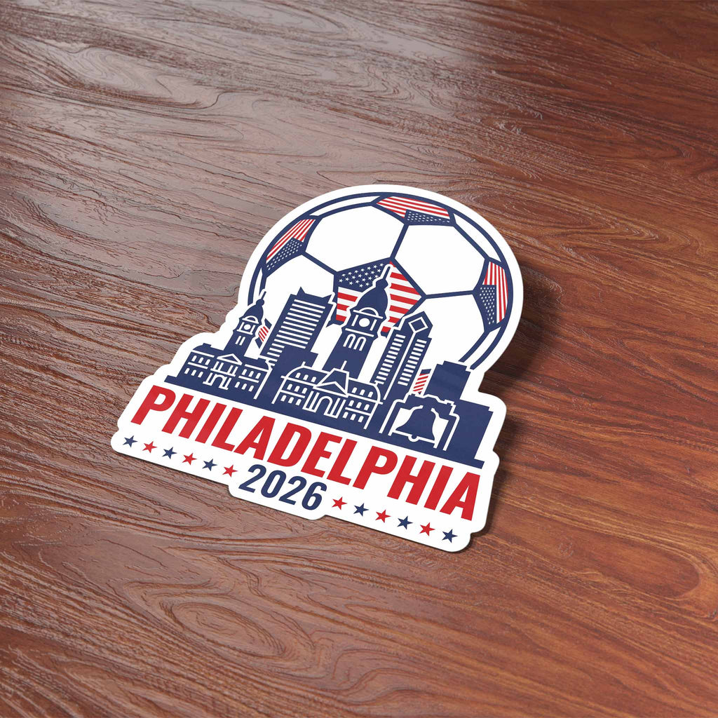 Philadelphia Decal Philly Skyline Soccer Sticker - Cool Philadelphia USA Sports Decals for ...