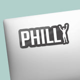 Philly Rocky Sticker on Laptop