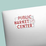 Pikes Place Seattle Sticker on Laptop