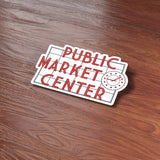 Pikes Place Pacific Northwest Sticker on Wood Desk